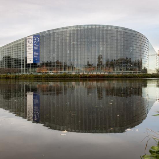 EU-Parlamentsbygningen i Strasbourg. Foto taget af EU-Parlamentet